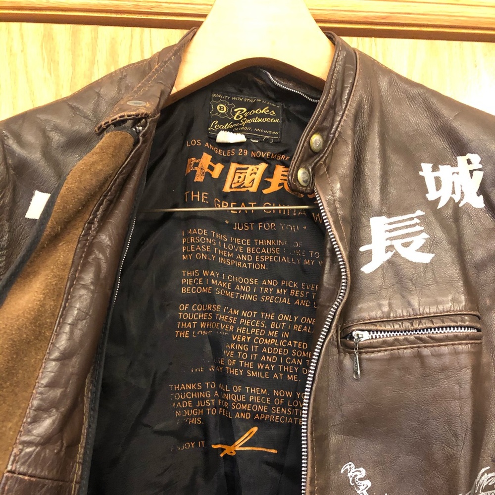 Vintage leather jacket - Picture 3 of 3